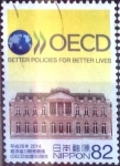 Stamps Japan -  Scott#3659 intercambio 1,25 usd  82 y. 2014