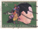 Stamps United States -  George Gershwin-compositor