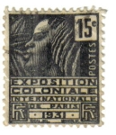 Stamps : Europe : France :  Exp. Colonial Int. de Paris