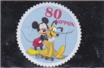 Stamps Japan -  Mickey y Pluto