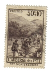 Stamps France -  L' auberge des loisirs