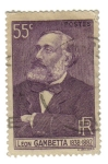 Stamps France -  Leon Gambetta