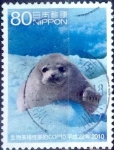 Stamps Japan -  Scott#3266b intercambio 1,50 usd 80 y. 2010