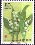 Stamps Japan -  Scott#Z97 intercambio 0,70 usd 80 y. 1991