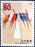 Stamps Japan -  Scott#3117 intercambio 0,60 usd  80 y. 2009