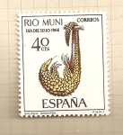 Stamps Spain -  Rio Muni-Día del Sello 1966