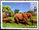 Stamps Japan -  Scott#3640 intercambio 1,25 usd 80 y. 2013