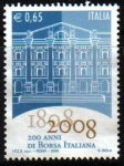 Stamps Italy -  ITALIA 2008 Sello Nuevo 200 Años de la Bolsa Italiana Sin Goma