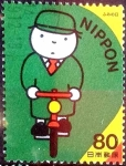 Stamps Japan -  Scott#2828g intercambio 1,00 usd 80 y. 2002