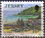 Stamps : Europe : United_Kingdom :  JERSEY 1989 Scott 471 Sello Costa y Playas de Jersey Usado