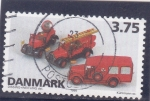 Stamps : Europe : Denmark :  vehículos de bomberos