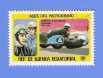 Sellos de Africa - Guinea Ecuatorial -   ASES DEL  MOTORISMO