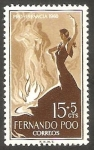 Stamps Equatorial Guinea -  Fernando Poo - 189 - El amor brujo, de Manuel de Falla