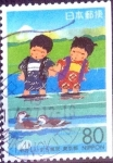Stamps Japan -  Scott#Z433 intercambio 0,75 usd 80 y. 2000