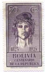 Stamps Bolivia -  Centenario de la Fundacion de la Republica
