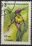 Stamps Africa - Madagascar -  MADAGASCAR 1993 Michel 1571 Sello Serie Flores Orquideas
