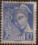 Sellos de Europa - Francia -  Mercurio  1938  10 cents