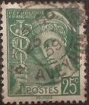 Sellos del Mundo : Europa : Francia : Mercurio  1938  25 cents
