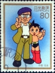 Stamps : Asia : Japan :  Scott#2559 m4b intercambio 0,40 usd 80 y. 1997