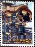Stamps Japan -  Scott#2764e intercambio 0,40 usd 80 y. 2002