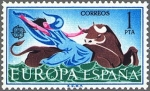 Stamps Spain -  ESPAÑA 1966 1747 Sello Nuevo Serie Europa El rapto de Europa por Zeus