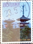 Stamps Japan -  Scott#2821f intercambio 1,40 usd 80 y. 2002