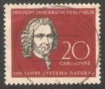 Stamps Germany -  350 - Charles de Linné