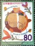 Stamps Japan -  Scott#2838 intercambio 1,00 usd 80 y. 2002