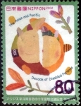 Sellos de Asia - Japn -  Scott#2838 intercambio 1,00 usd 80 y. 2002