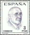 Stamps Spain -  ESPAÑA 1966 1759 Sello Nuevo Literatos Españoles Arniches