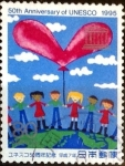 Stamps Japan -  Scott#2503 intercambio 0,40 usd 80 y. 1995