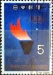 Stamps Japan -  Scott#821 intercambio 0,20 usd 5 y. 1964