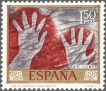 Stamps Spain -  ESPAÑA 1967 1783 Sello Nuevo Dia del Sello Homenaje al Pintor Desconocido Cueva Castillo Santander