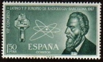 Stamps Spain -  ESPAÑA 1967 1790 Sello Nuevo Congreso Latino y I Europeo de Radiología Barcelona. Wilhelm Conrad