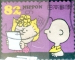 Stamps Japan -  Scott#3727j intercambio 1,25 usd 82 y. 2014