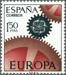 Stamps Spain -  ESPAÑA 1967 1795 Sello Nuevo Europa-CEPT Engranaje