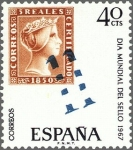 Stamps Spain -  ESPAÑA 1967 1798 Sello Nuevo Dia Mundial del Sello 5 reales 1850