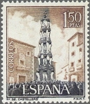 Stamps Spain -  ESPAÑA 1967 1804 Sello Nuevo Turistica Castellers Cataluña
