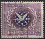 Stamps Spain -  ESPAÑA 1967 1806 Sello Turistica Emblema Año Internacional Turismo Usado