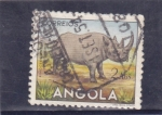 Stamps : Africa : Angola :  rinoceronte