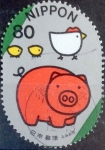 Stamps Japan -  Scott#2783h intercambio, 0,40 usd 80 y, 2001