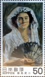 Stamps Japan -  Scott#1403 intercambio, 0,20 usd 50 y, 1980
