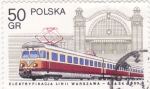 Sellos de Europa - Polonia -  tren electrico
