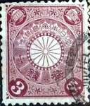 Stamps Japan -  Scott#97 intercambio, 0,25 usd 3 s, 1899