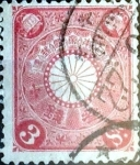 Stamps Japan -  Scott#98 intercambio, 0,25 usd 3 s, 1906