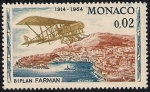 Stamps : Europe : Monaco :  Biplano Farman en Mónaco