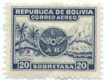 Sellos de America - Bolivia -  Homenaje a Lloyd Aereo Boliviano
