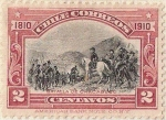 Stamps : America : Chile :  BATALLA DE CHACABUCO / 1910 “CENTENARIO DE LA INDEPENDENCIA NACIONAL”