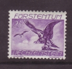 Stamps Liechtenstein -  serie_ Aves