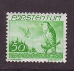Stamps Liechtenstein -  serie- Aves